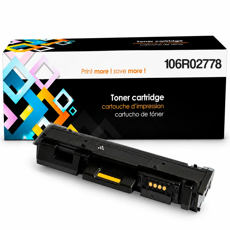 Tóner Xerox 106R02778 Compatible Negro Phaser 3052/3260 y WorkCentre 3215/3225