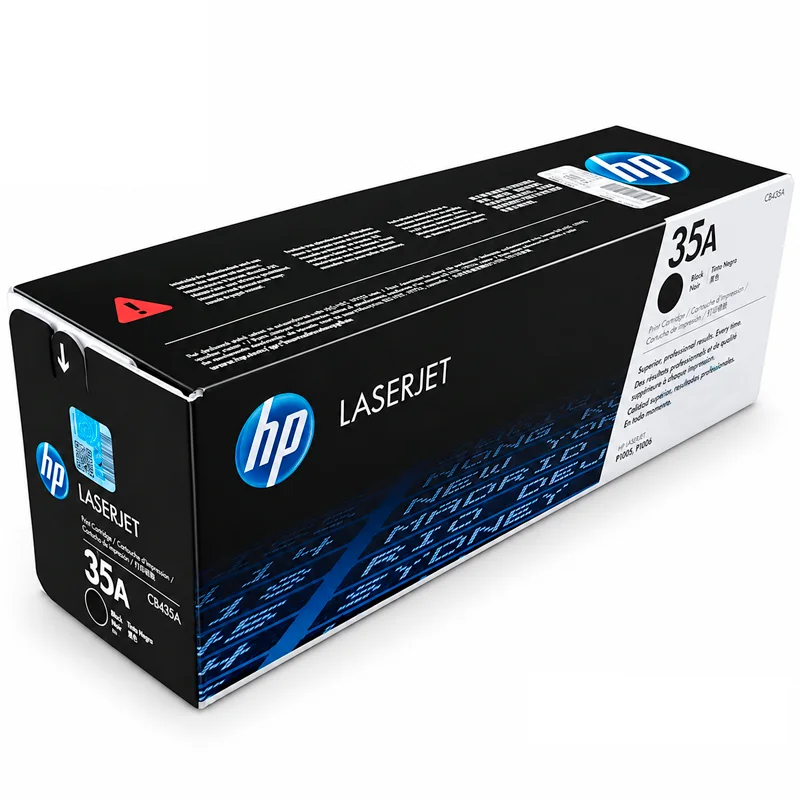 Toner Tóner HP 35A CB435A Original Negro para LaserJet P1005 y P1006 imagen 2