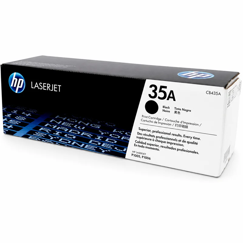 Toner Tóner HP 35A CB435A Original Negro para LaserJet P1005 y P1006 imagen 3