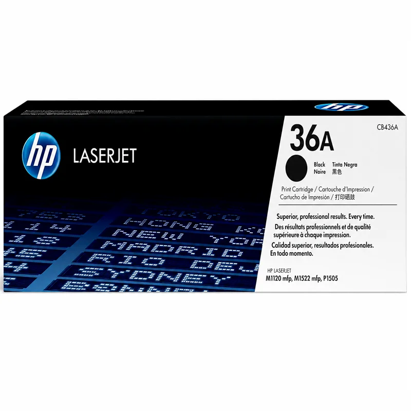 Toner Tóner HP 36A CB436A Original Negro para LaserJet P1505, M1120 y M1522 imagen 2