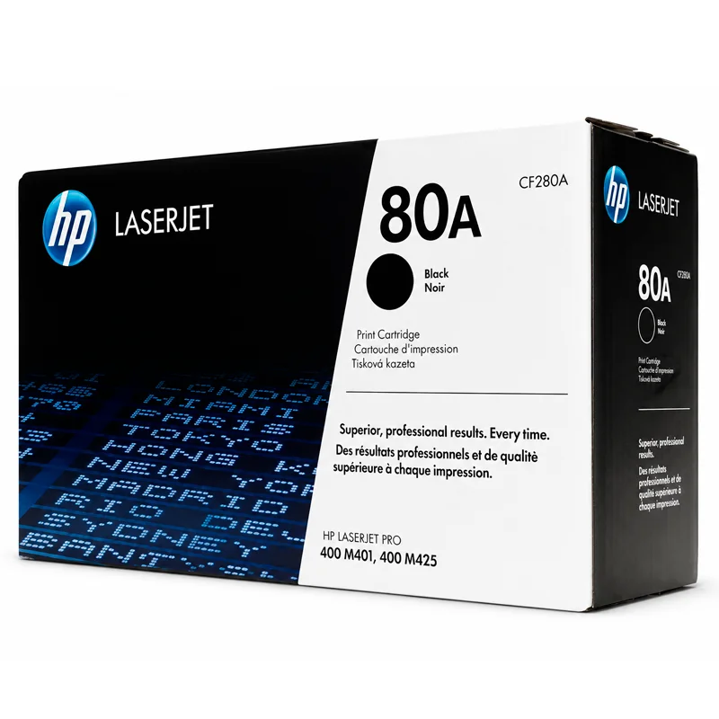 Toner Tóner HP 80A CF280A Original Negro para LaserJet Pro M401 y M425 imagen 3