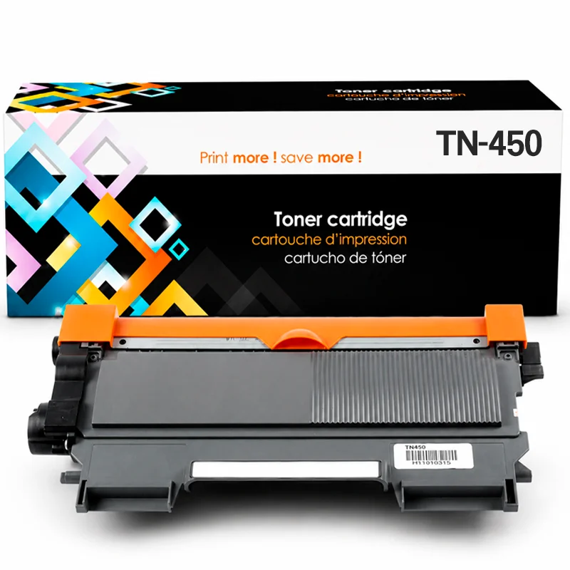 Tóner Brother TN-450 Compatible Negro para HL, DCP, MFC y FAX
