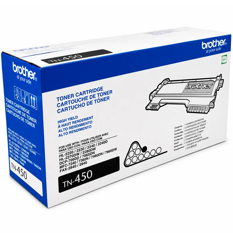 Toner Tóner Brother TN-450 Original Negro para HL, DCP y MFC imagen 2