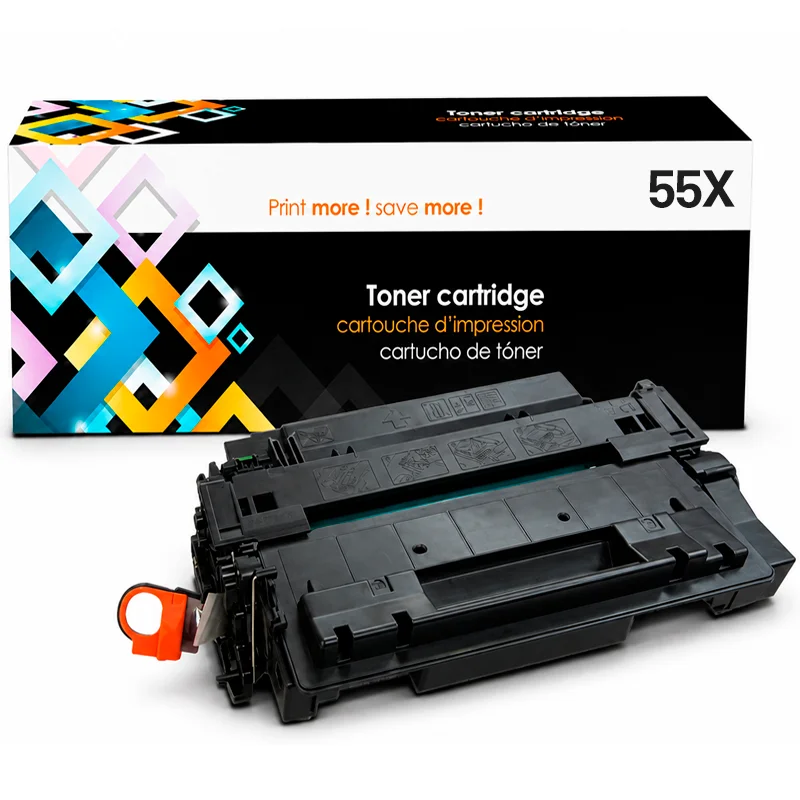 Tóner Compatible HP 55X CE255X Negro para P3015, M521 y M525