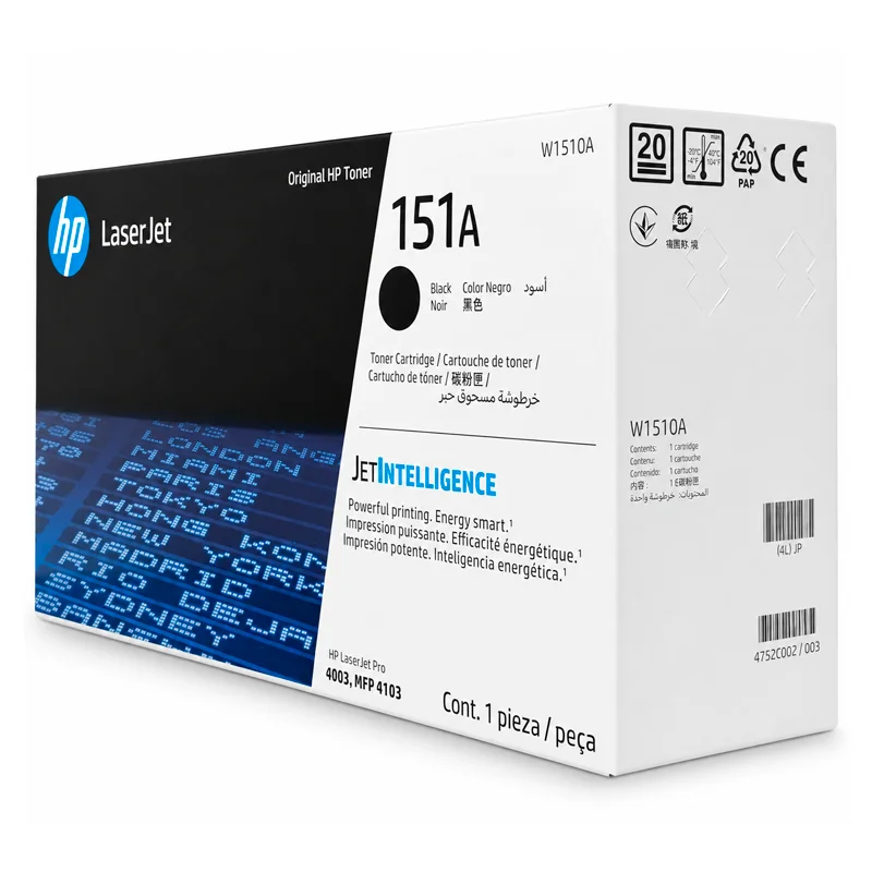 Toner Tóner HP 151A W1510A Original Negro, LaserJet Pro 4003 y MFP 4103 imagen 2