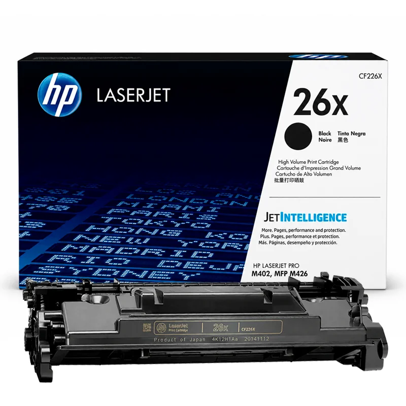 Tóner HP 26X CF226X Original Negro, LaserJet Pro M402 y MFP M426