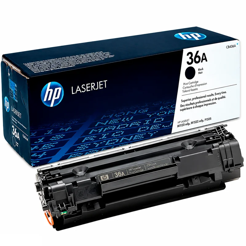 Tóner HP 36A CB436A Original Negro para LaserJet P1505, M1120 y M1522 - Computecperu