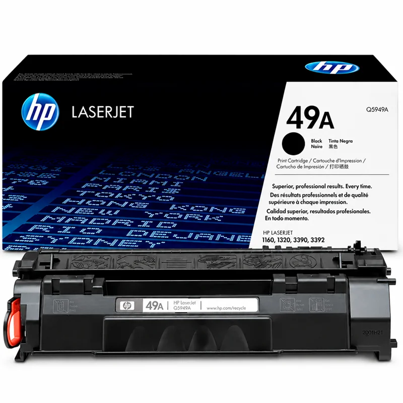Tóner HP 49A Q5949A Original Negro para LaserJet 1160, 1320, 3390 y 3392 - Computecperu