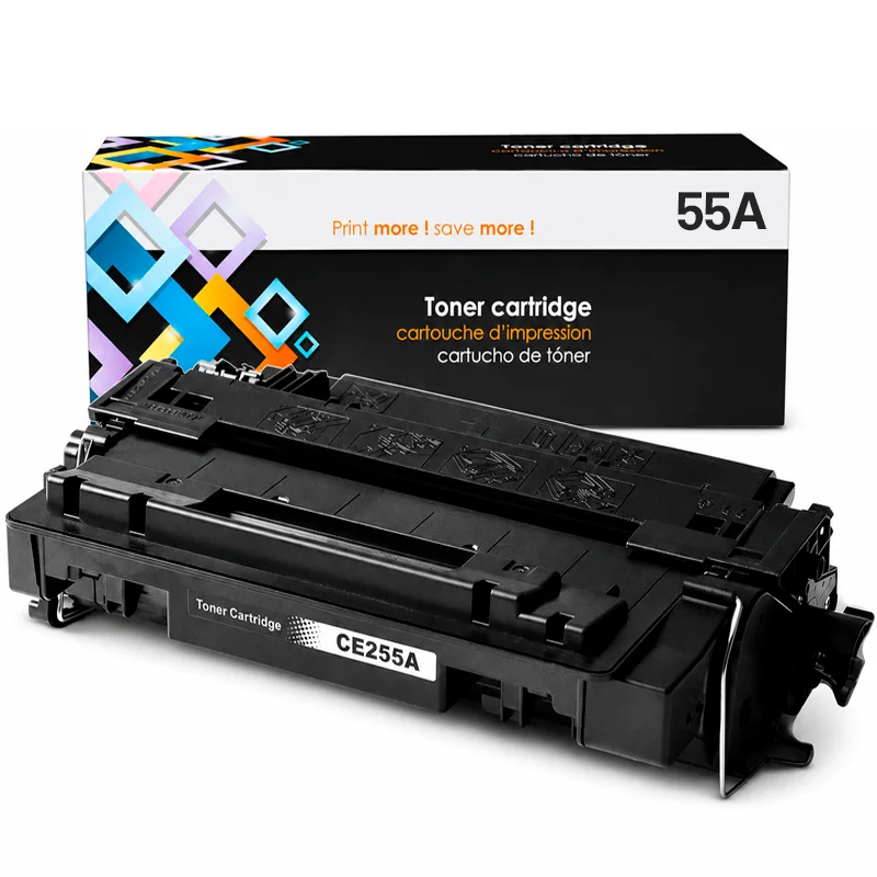 Tóner Compatible HP 55A CE255A Negro para LaserJet P3015, M521 y M525 - Computecperu