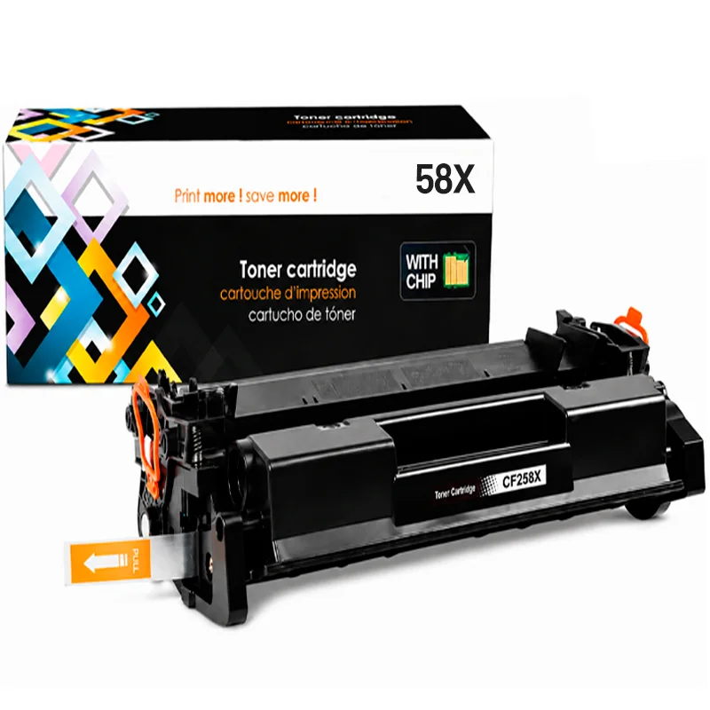 Tóner HP 58X CF258X Compatible con CHIP para M404 y MFP M428