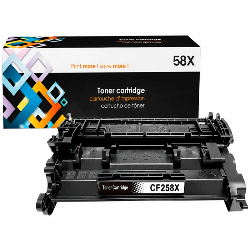 Tóner HP 58X CF258X Compatible Sin Chip para, M404 y MFP M428
