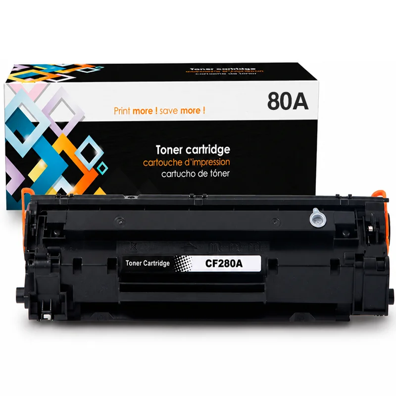 Tóner HP 80A CF280A Compatible Negro para LaserJet Pro M401 y M425 - Computecperu