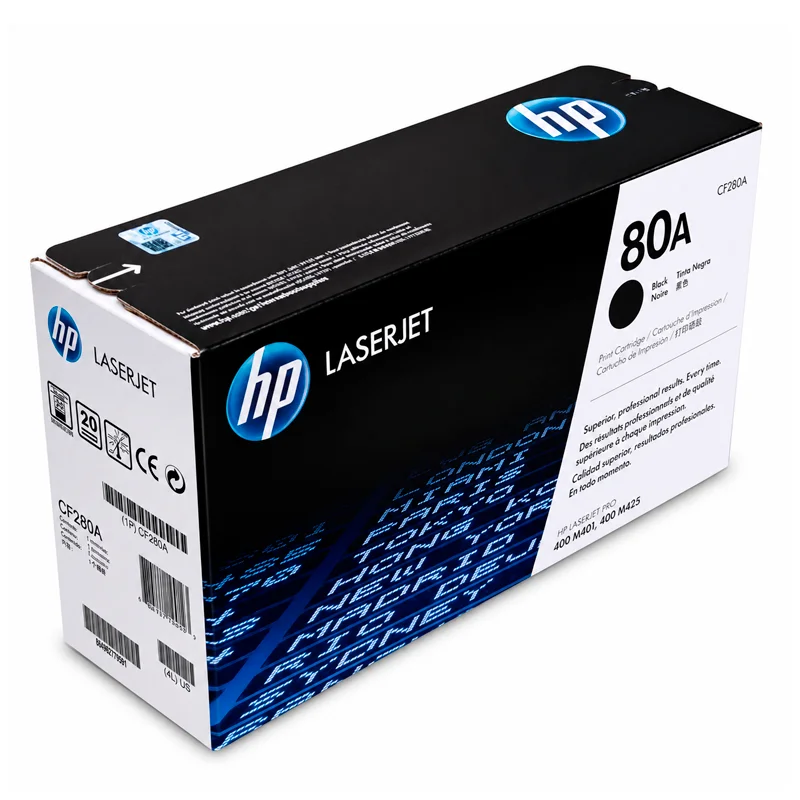 Toner Tóner HP 80A CF280A Original Negro para LaserJet Pro M401 y M425 imagen 2