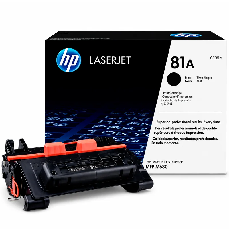 Tóner HP 81A CF281A Original Negro para LaserJet Enterprise MFP M630 y M604, M605, M606 - Computecperu