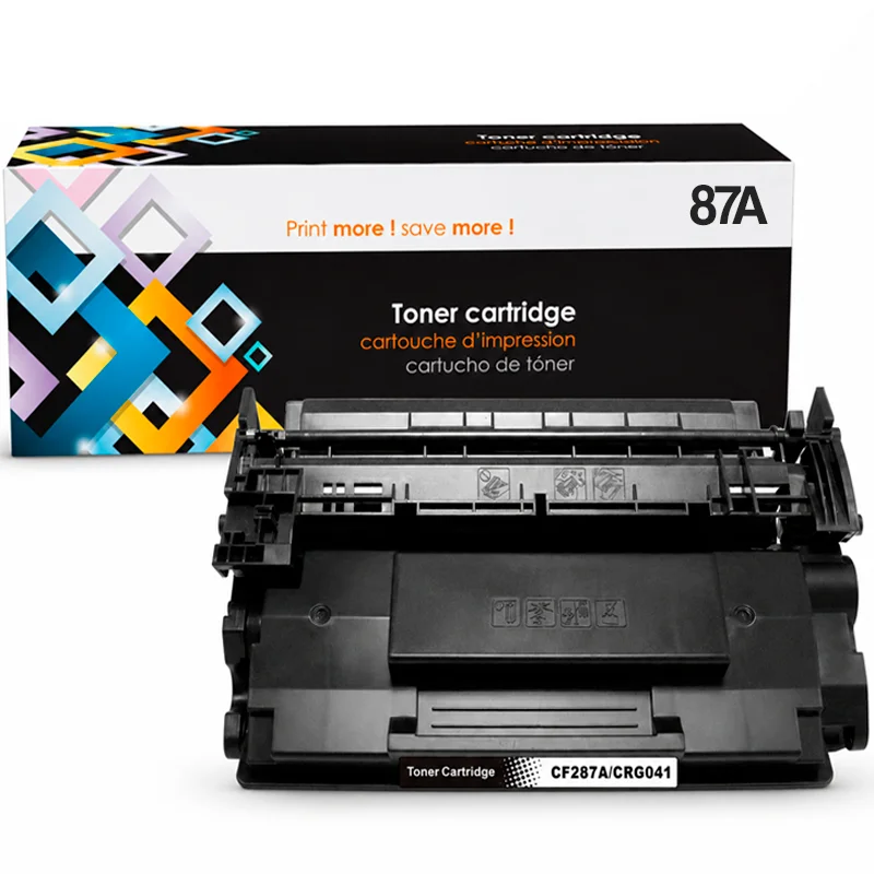 Tóner HP 87A CF287A Compatible Negro para LaserJet Enterprise M501, M506 y MFP M527 - Computecperu