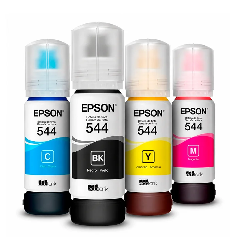 Toner Pack de Tintas Epson 544 Original 4 Colores para EcoTank L3210, L3250 y L5290 imagen 2