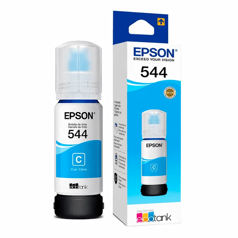 Tinta Epson 544 Original Cyan T544220-AL para EcoTank - Computecperu