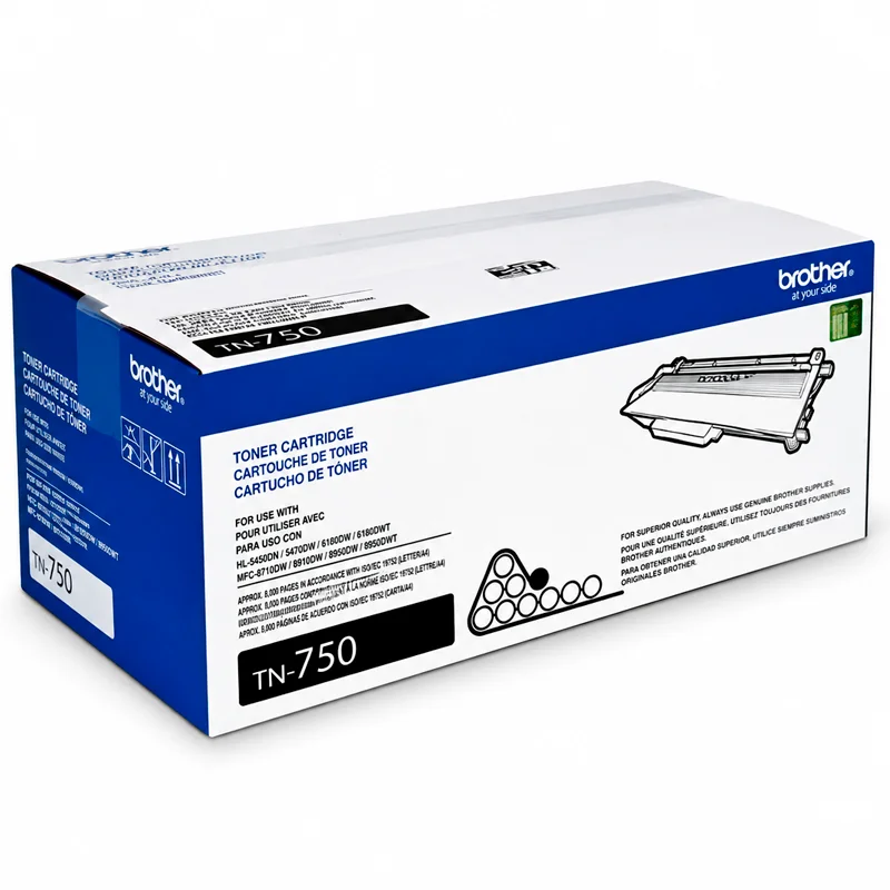 Toner Tóner Brother TN-750 Original Negro para HL-5450DN y MFC-8950DW imagen 2