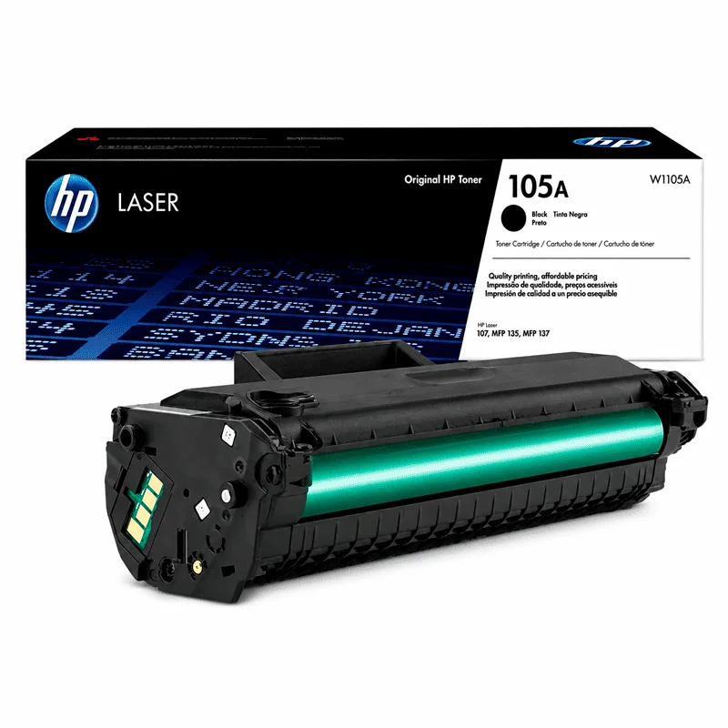Tóner HP 105A W1105A Original Negro para Laser 107 y MFP 135/137 - Computecperu