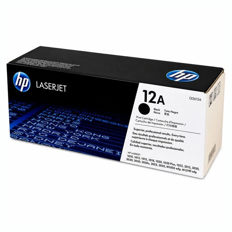 Toner Tóner HP 12A Q2612A Original Negro para LaserJet 1018, 1020, 1022 y M1005 imagen 3
