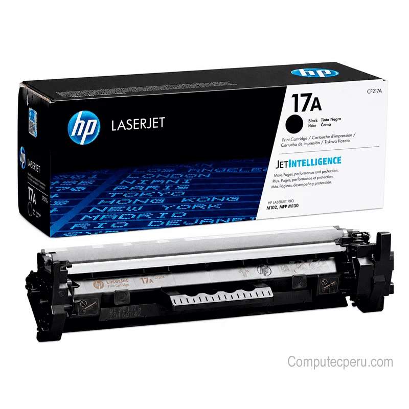 Tóner HP 17A CF217A Original Negro para LaserJet Pro M102, M130 y M132
