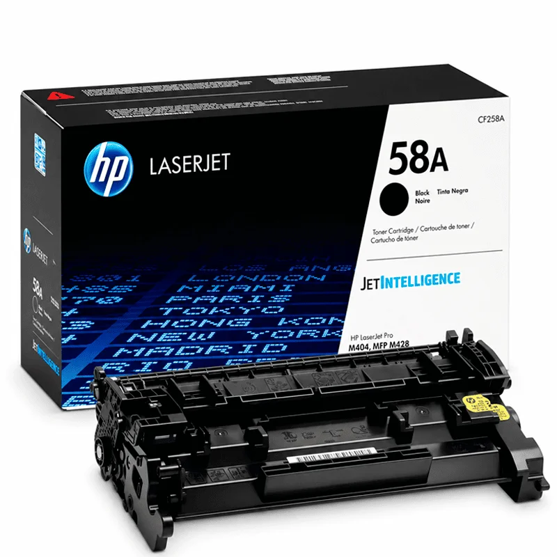 Tóner HP 58A CF258A Original Negro para LaserJet Pro M404 y M428 - Computecperu