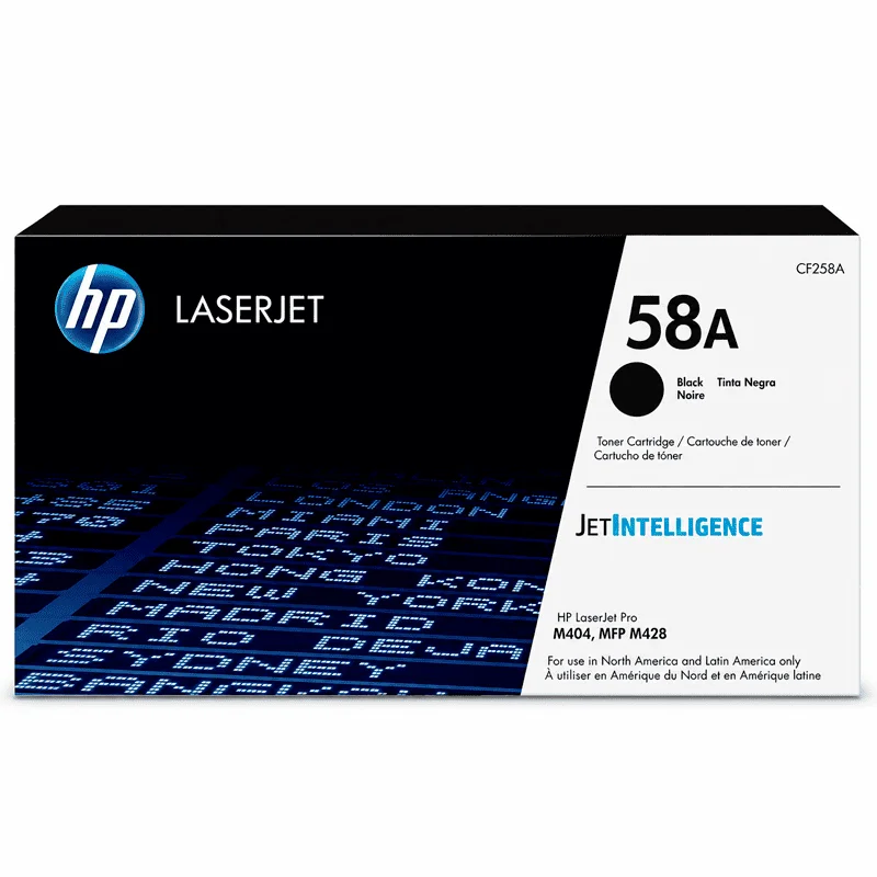 Toner Tóner HP 58A CF258A Original Negro para LaserJet Pro M404 y M428 imagen 2