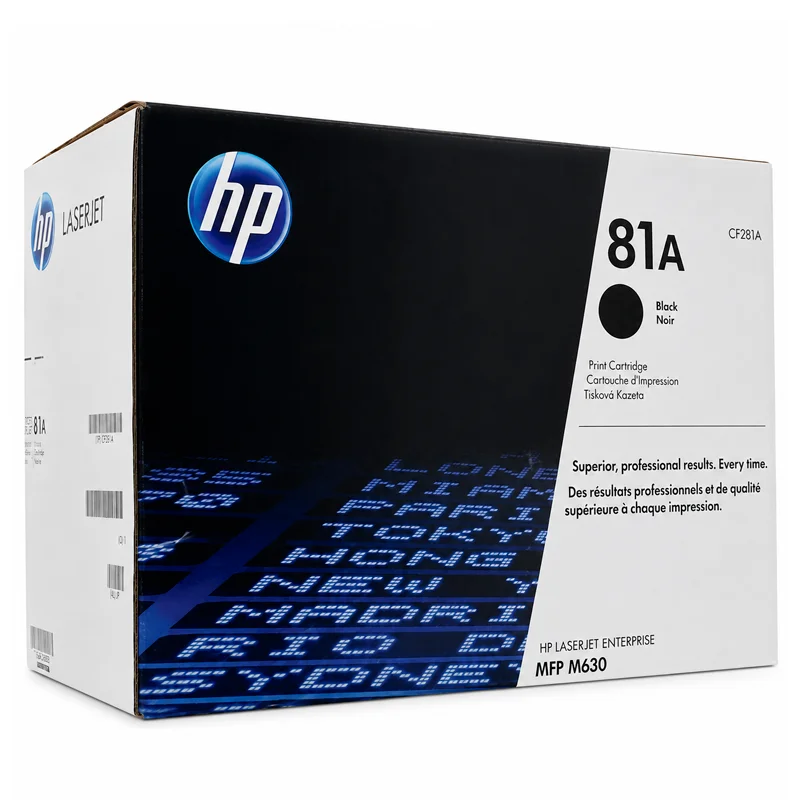 Toner Tóner HP 81A CF281A Original Negro para LaserJet Enterprise MFP M630 y M604, M605, M606 imagen 2