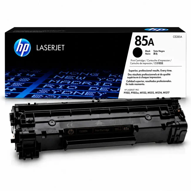 Tóner HP 85A CE285A Original Negro para LaserJet P1102, M1132 y M1212