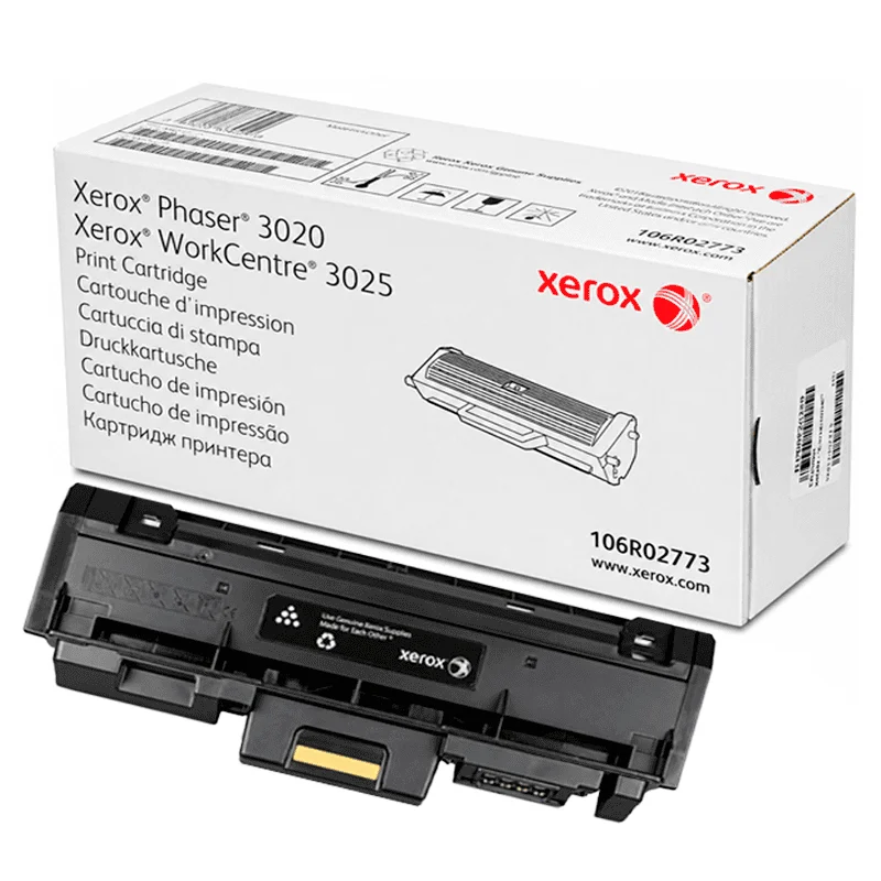Tóner Xerox 106R02773 Original Negro para Phaser 3020 y WorkCentre 3025 - Computecperu